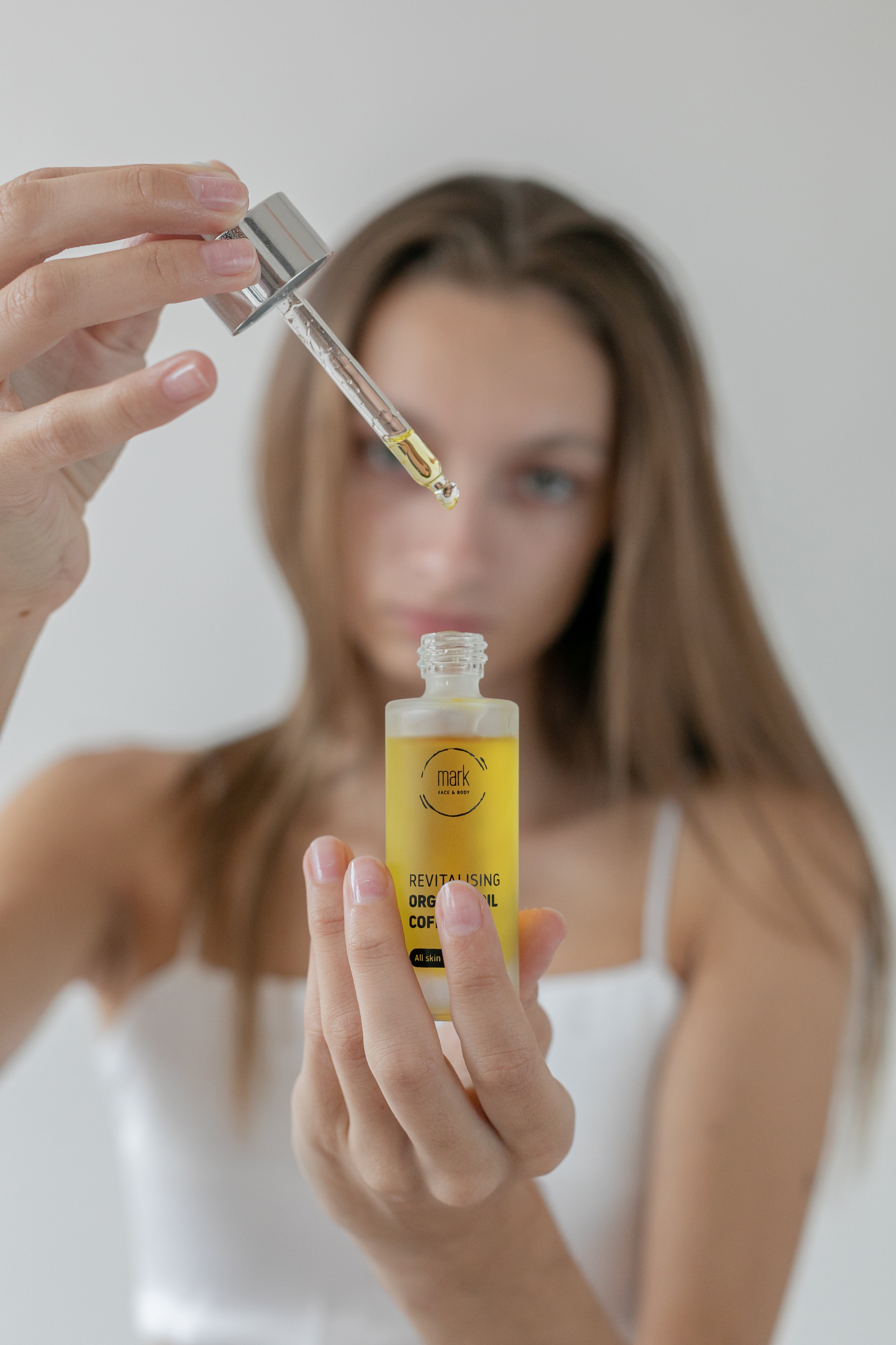 MARK organic oil Coffee - with argan, jojoba oil and vitamin E