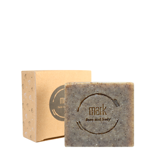 MARK facial soap with green tea for gentle cleansing and exfoliation